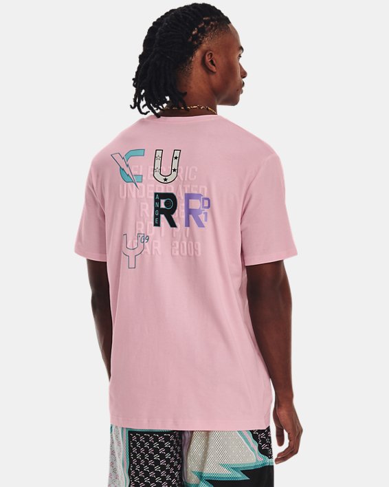 Men's Curry Animated Short Sleeve in Pink image number 1